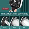 Square Button Adjustable Shower Head Silvery Thick Water Outlet One-hand Spray - Household Water Heater Bath