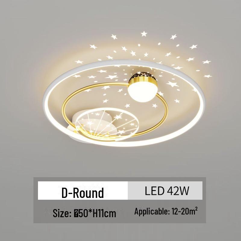 

Светодиодный потолочный светильник с голосовым управлением и проекцией звездного неба Three-color light change