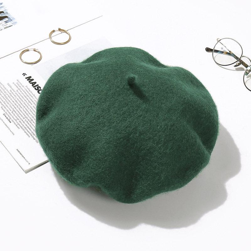 Women's Retro Wool Beret - Autumn/Winter Korean Style Pumpkin Painter Hat