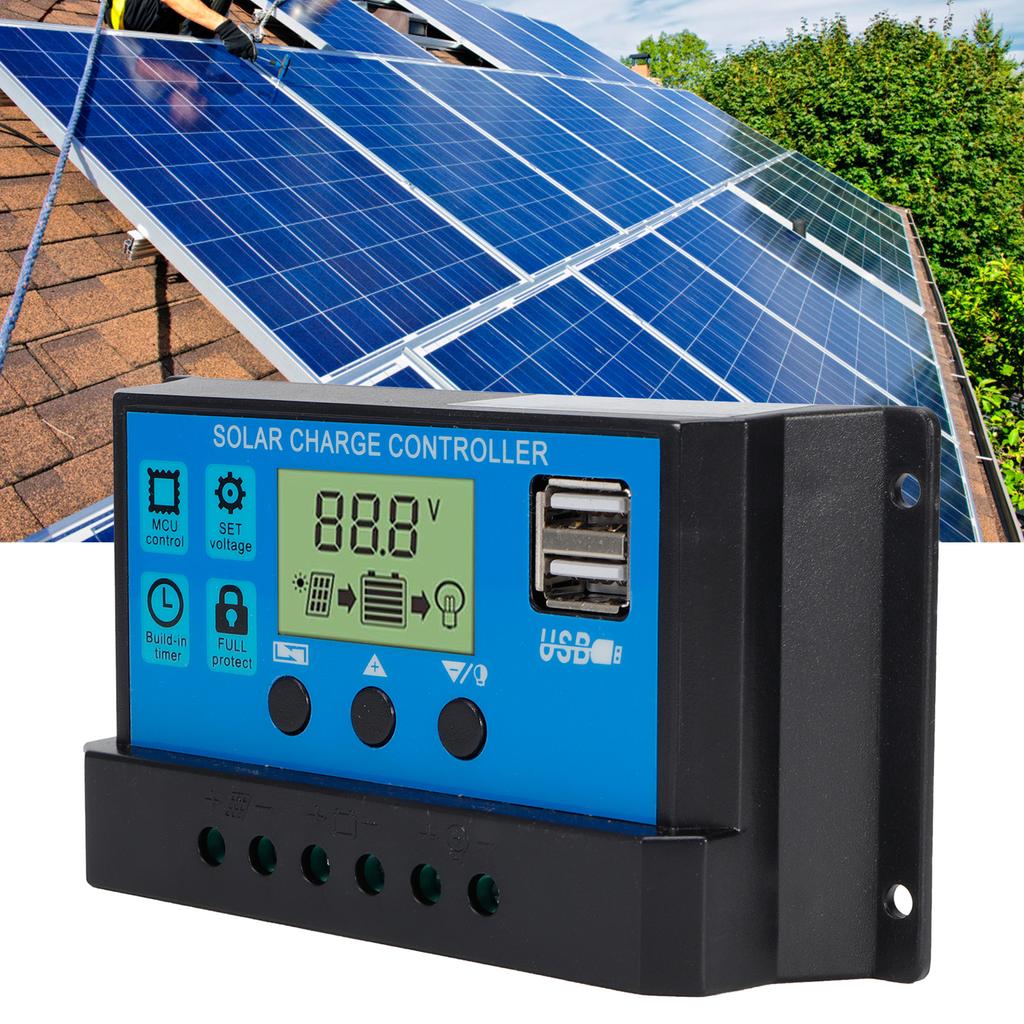 PWM Photovoltaic System OffGrid Solar Controller SelfAdaption Charge Controller 12V/24V(30A )