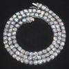 Fine Jewelry Hip Hop 925 Sterling Silver VVS Moissanite Diamond Cluster Iced Out Tennis Chain Bracelet Necklace for Men Women
