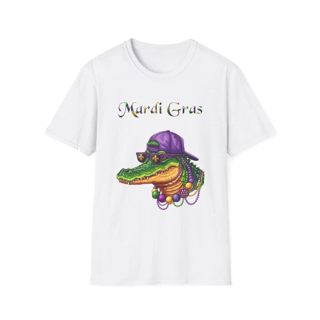Mardi Gras Alligator T-Shirt | New Orleans Carnival Crocodile Tee