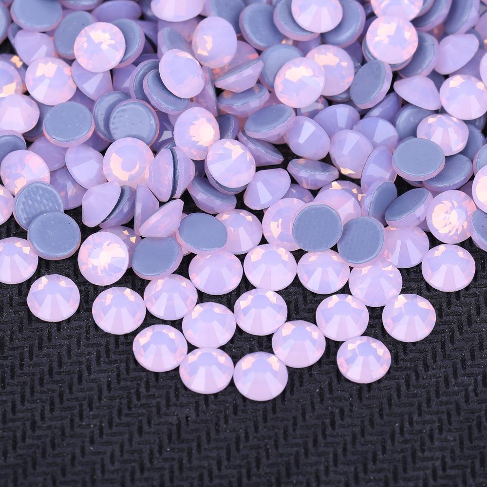 

Искусственное стекло Горячие бриллиантовые стразы, термоклеевое дно Белковый фарфор Белый DIY Кристалл Красота Аксессуары для одежды SS6 1.9-2.0mm