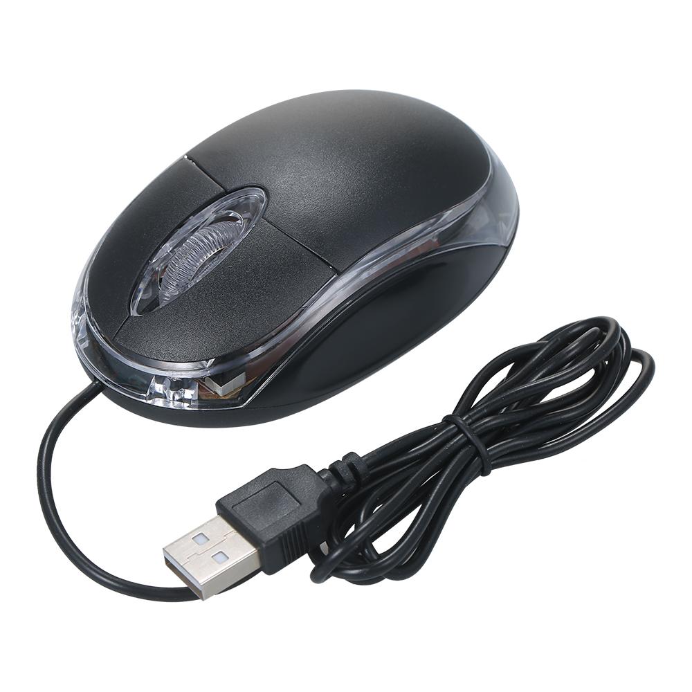 USB Wired Optical Full size Office Ergonomic Symmetrical Mice Plug and Play for Desktop Computer Laptop