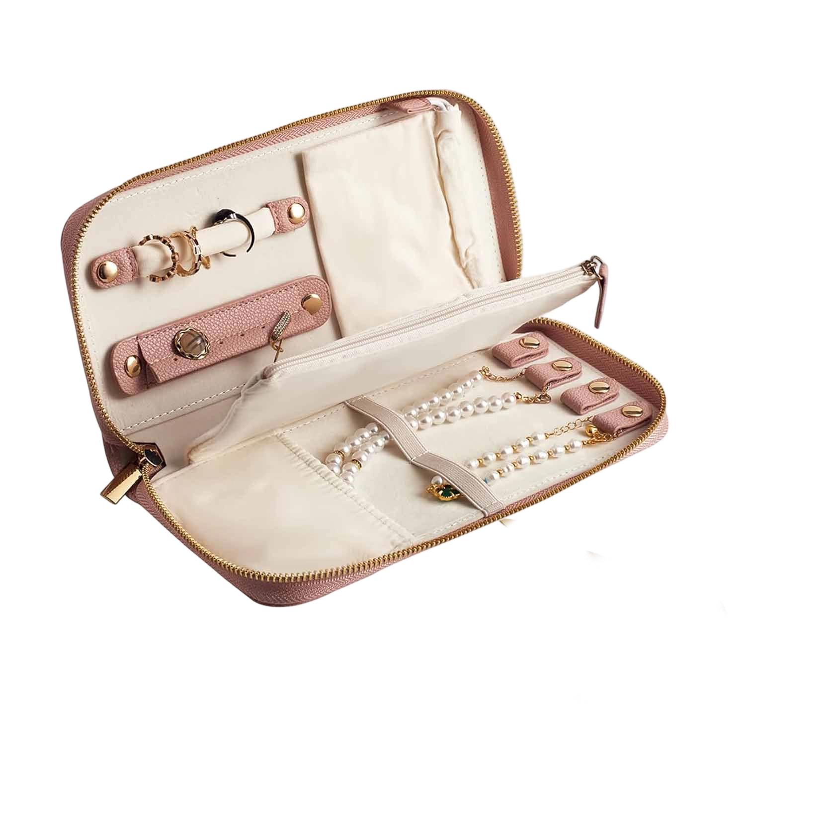 

ZZ Fashionable Jewelry Bag Travel Portable Earrings Rings Necklaces Storage Bag Entanglement Jewelry Organizer Pouch One Size