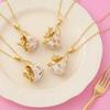Animal Charm Necklace With Bunny Cat Fox Pendant For Women Gift
