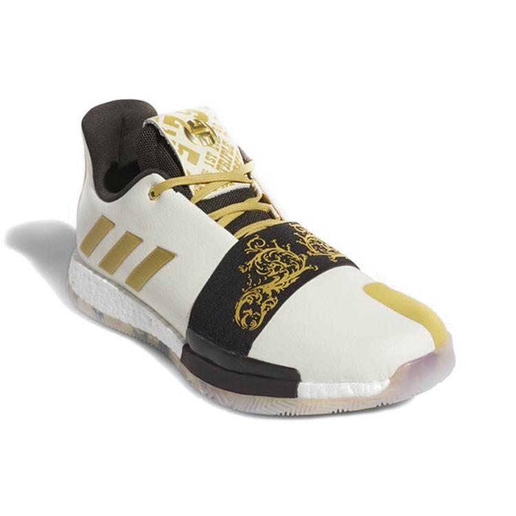 Adidas Harden Vol. 3 'Wanted' (Unisex) Cream White / Gold Metallic / Night Brown Basketball Shoes EE9510