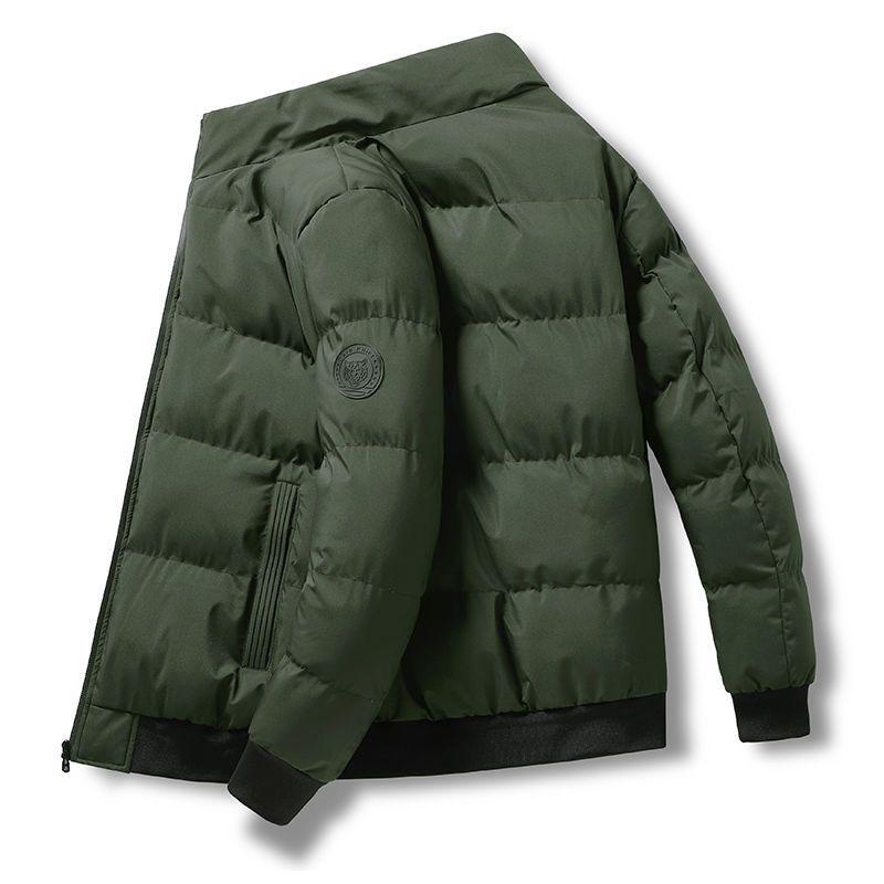 Men's Winter Stand Collar Cotton-Padded Jacket - 2021 Korean Style Trend, Thickened Down Coat.