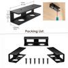 Under Desk Laptop Mount ABS Under Desk Shelf Holder for Notebooks, Tablets, Cable Boxes, Modems, Smart TV Boxes