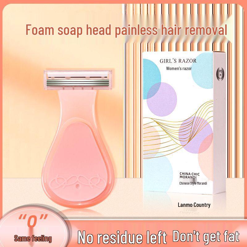 

2-Pack Newcomer 0.01 Women s Shaving Razor for Underarm & Leg Hair Removal 2 Razors + 2 Blades