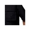 Jordan Solid Color 3D Pocket Zip-Up Short Sleeve Shirt Men Tops Black DX9650-010