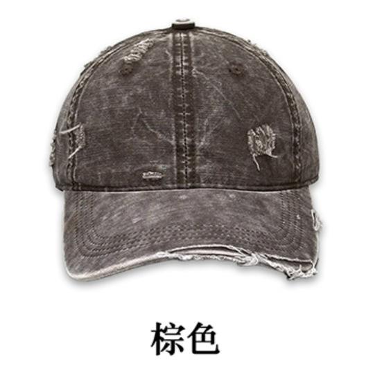 Washed Embroidered Baseball Cap For Men And Women Versatile Retro Soft Top Cap Sunscreen Shade Outdoor Trend