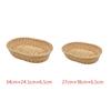 Household Rattan Woven Serving Baskets Cake Dim Sum Tray  Restaurant Serving Tabletop Display
