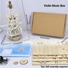 3D Wooden Puzzle Music Box Piano Model Kit DIY Assembly Musical Instrument Building Kits Home Decor Crafts Gift for Adults Kids