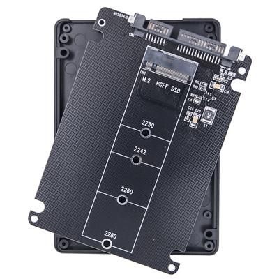 M.2 NGFF SSD MSATA Protocol To Serial Port External Hard Disk Box 6Gbps Dual-Use M.2 NGFF SSD To SATA3.0 Adapter Card for PC