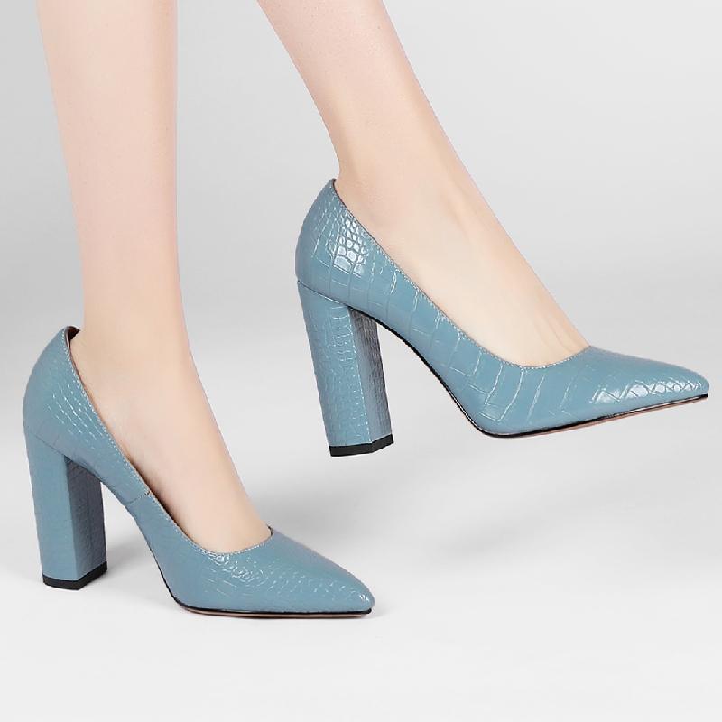 Snake Leather High Heels Pumps Women Shoes 2024 Elegant Heeled Large Size Spring Office Party Wedding Shoes Female Dress Pumps