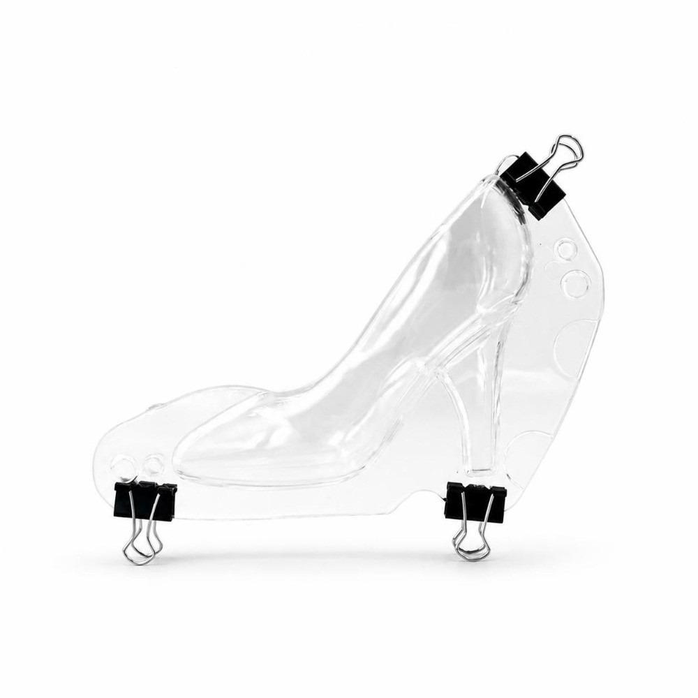 Transparente High Heel Schuh Schokoladenform 3D Stereo Geleeform Stiletto Süßigkeitenform DIY Hausbacken