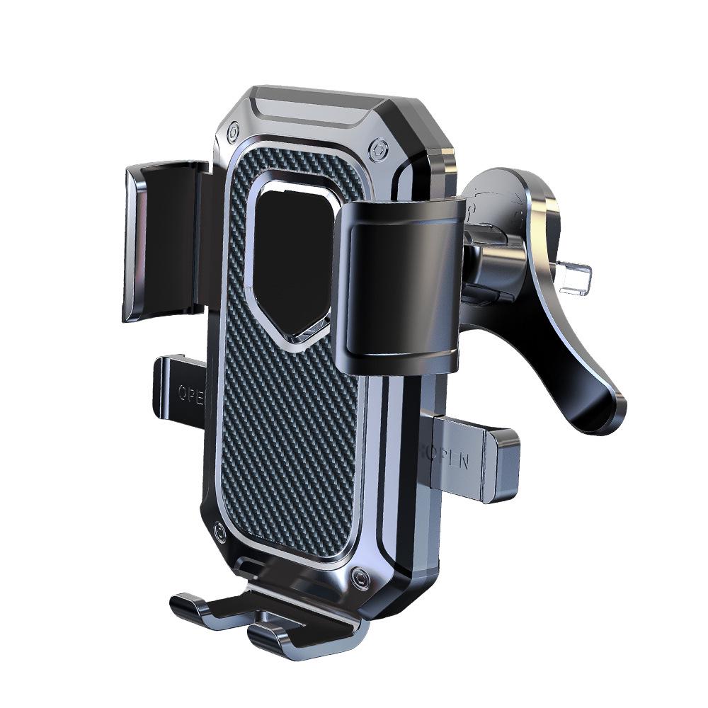 Car Phone Holder | Gravity Induction | Universal Mount for Center Console & Sun Visor | Supports Horizontal & Vertical Screens