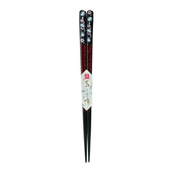 Kawaii Japanese Pattern Chopsticks Yoshimine Marshmallow Rabbit Red 23cm Rabbit Sakura Natural Wood Grain Non-slip Finish
