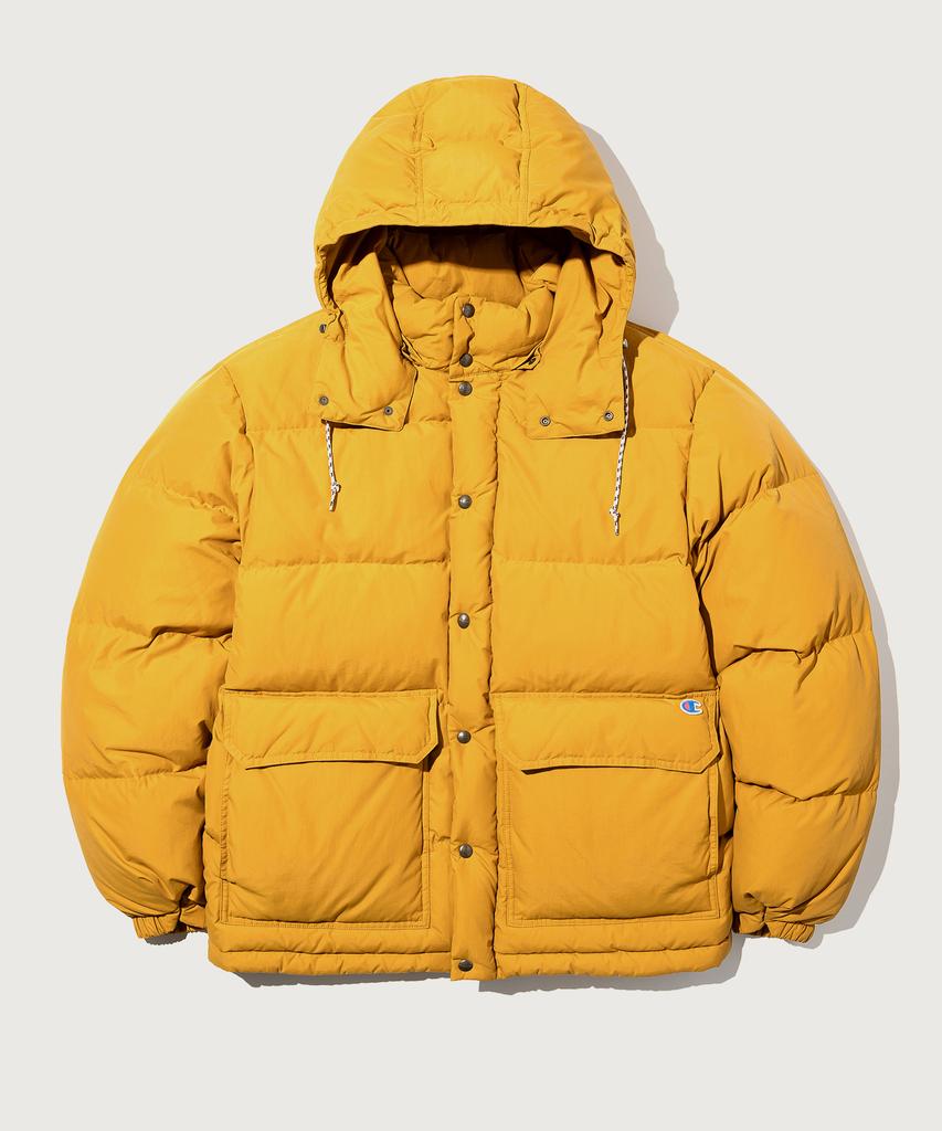 Champion Heritage Puffer Down Jacket Mustard