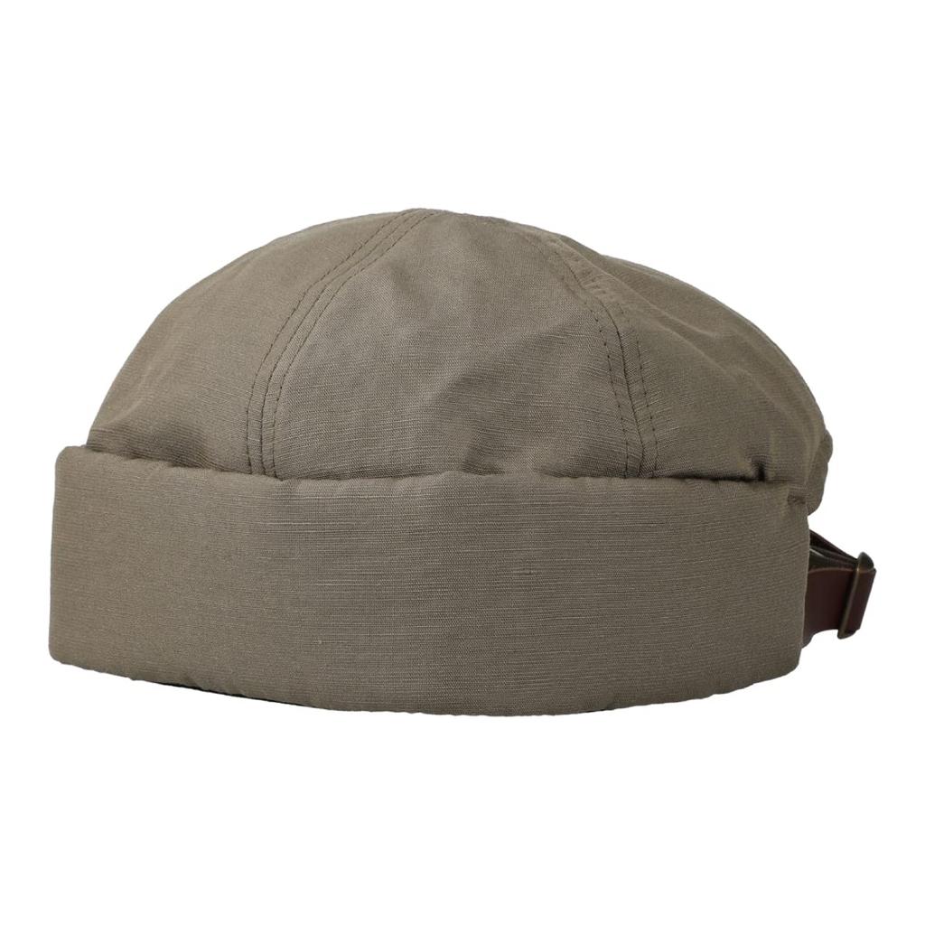 Basic Enchi Linen Brimless Fisherman Olive Roly-poly Cap, Cap, Cap, Antibacterial, Deodorizing, Men's & Women's,