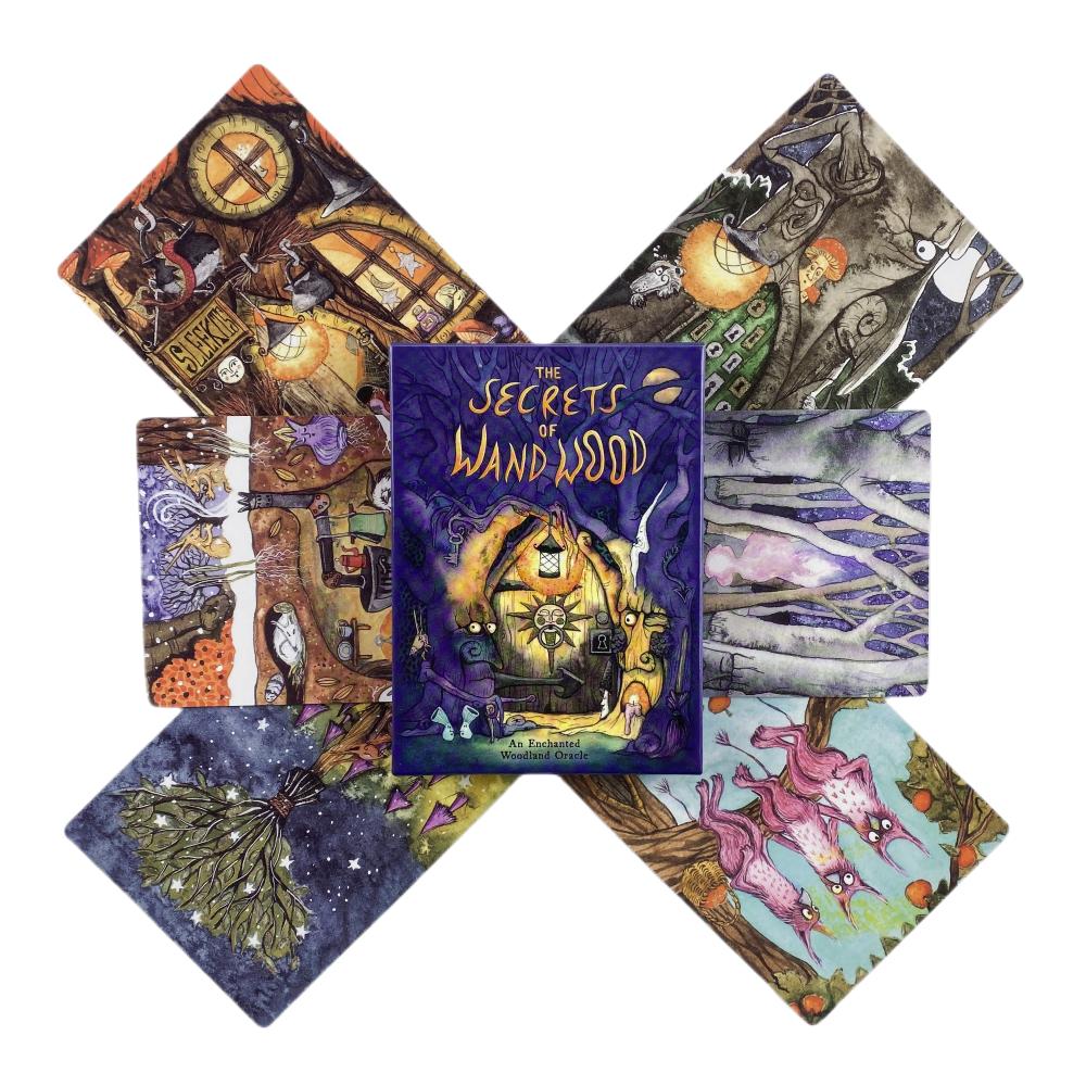 Tarot Oracle Card Mysterious Divination Tarot Card The Secrets of Wand Wood Tarot Female Girl Card Gam