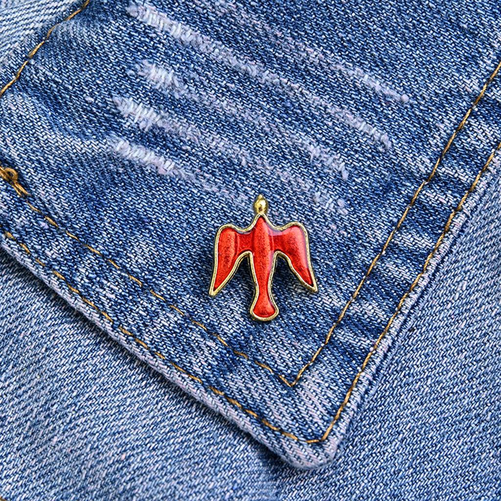 Pack of 10 Elegant Doves Brooch Pin Small Doves Brooch Stylish Clothing Pin Fashion Clothing Accessory for Man and Women