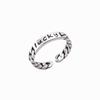 English Letter Ring Silver Color Metal Adjustable Opening Rings for Women Poker Alphabet Creative Finger Ring Men Trendy Jewelry