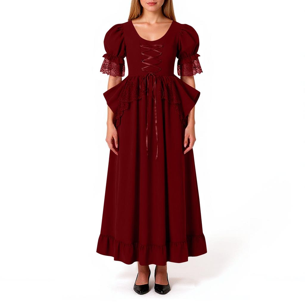 Women's Court Retro Dance Performance Costumes, Ladies' Evening Gowns, Dresses, Performance Costumes