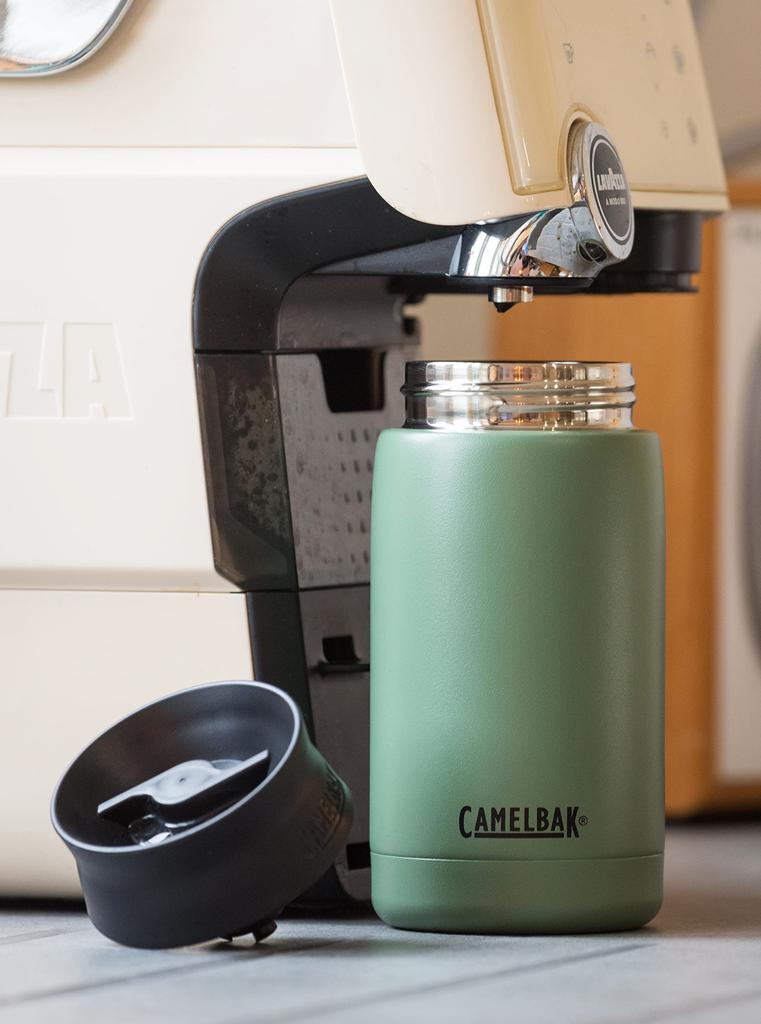 360 Degree Direct Drinking Tumbler Water Bottle Dual Use Camelback Hot Cap Travel Mug Vacuum Insulated 350ml White & Thermal/Cold