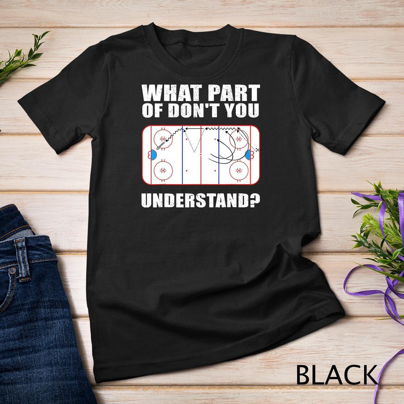 Funny Ice Hockey Designs For Men Women Hockey Coach Diagram Unisex T-Shirt Mens Womens Tees Top 4XL