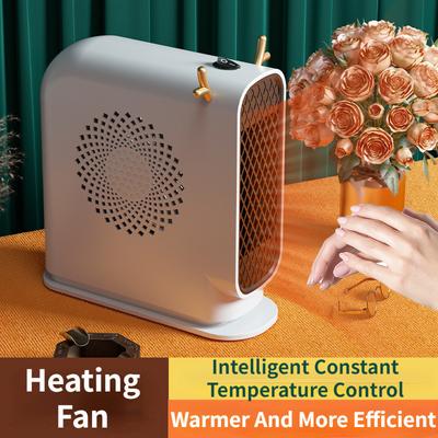 Stolný elektrický ohrievač s konštantnou teplotou 500 W Ohrievač vzduchu do kancelárie Rýchle vykurovanie Zimný ventilátor s okamžitým vykurovaním Nové