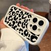 Black Leopard Print Pattern Phone Case For Samsung S25 S24 Ultra S23 Ultra S22 S21 S20 Plus Note 20 S24FE S23FE Silicone Cover