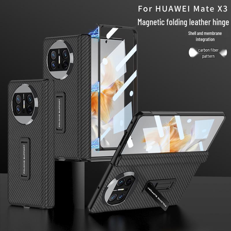 Huawei Mate X3 Leather Foldable Bracket Case: Full Coverage, Drop-Proof Protection