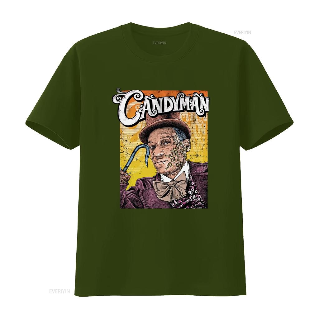 Vintage Retro Horror Movie CandyUnisex Print Casual T Shirt Vintage Washed Stylish Streetwear Versatile Stretched Breathable