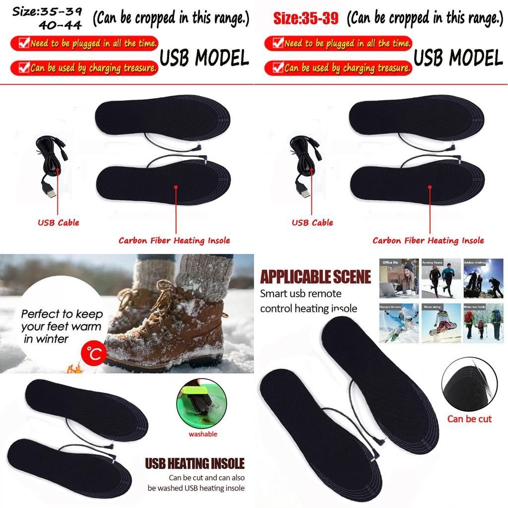 Cozy Electric Heated Shoe Insoles With Usb For Winter Warmth And Comfort