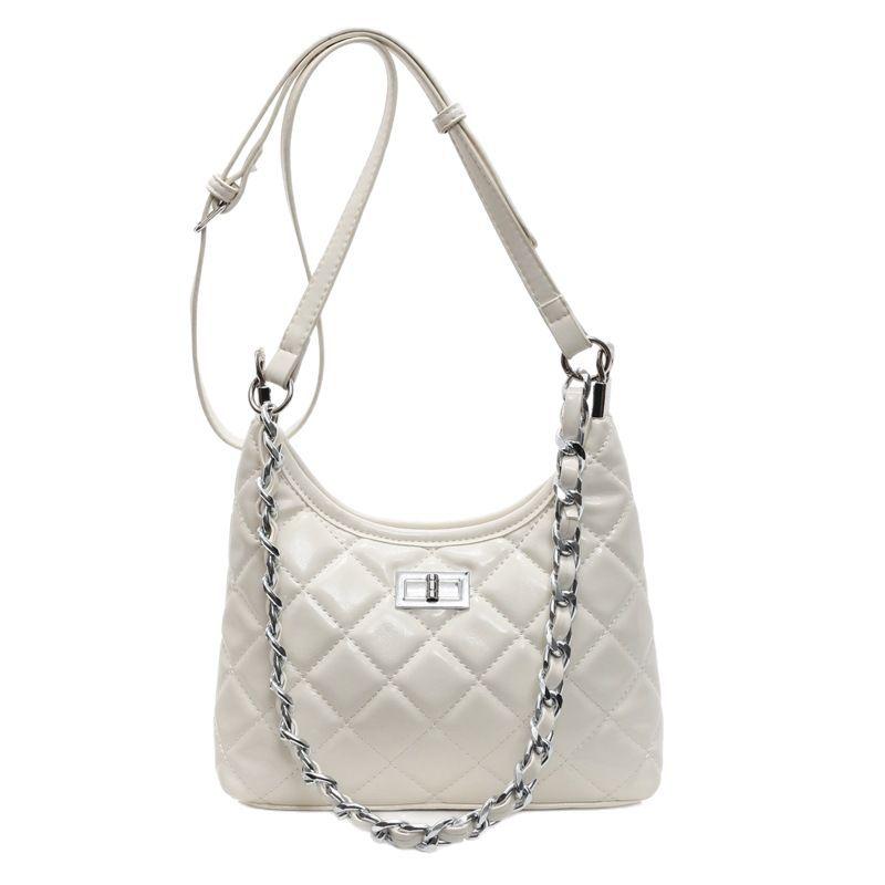 Niche Design Diamond Chain Single Shoulder Underarm Stray Bag 2025 New High-end Versatile Commuter Messenger Women's Bag