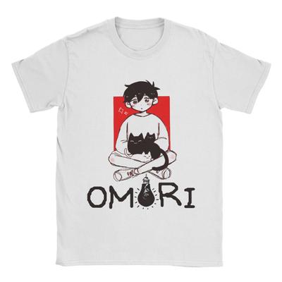 Game Omori  T Shirt Men's  100% Cotton Leisure T-Shirts Round Neck  Tees Short Sleeve Tops Gift