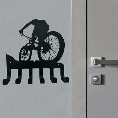 Metal Ski Hook Wall Decoration Coat Art Hook Stylish Home Living Room Bedroom Hanging Elegant Iron Art Silhouette