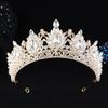 DIEZI Handmade Elegant Bridal Crystal Beads Tiara For Women Girls Wedding Party Luxury Queen Crown Hair Dress New Accessories