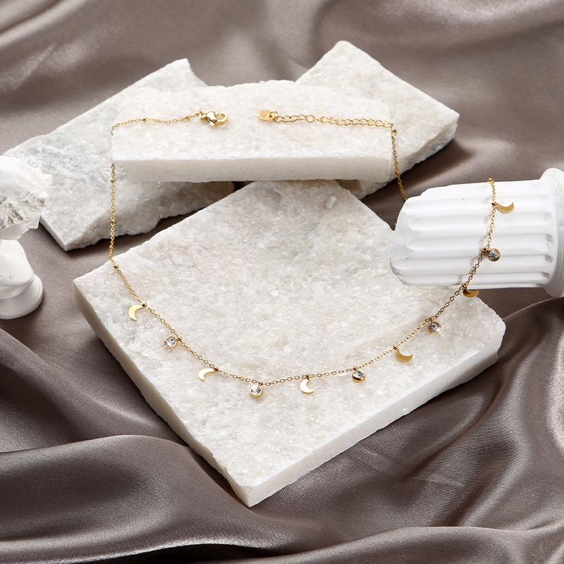 Trendy Clavicle Chain Necklace for Women Minimalist Fashion Jewelry Titanium Steel Pendant Necklace for Birthday Gift