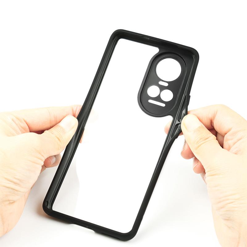 For Oppo Reno10 5G (Global) Anti-Scratch Clear Phone Cover TPU+PC Phone Shell Case
