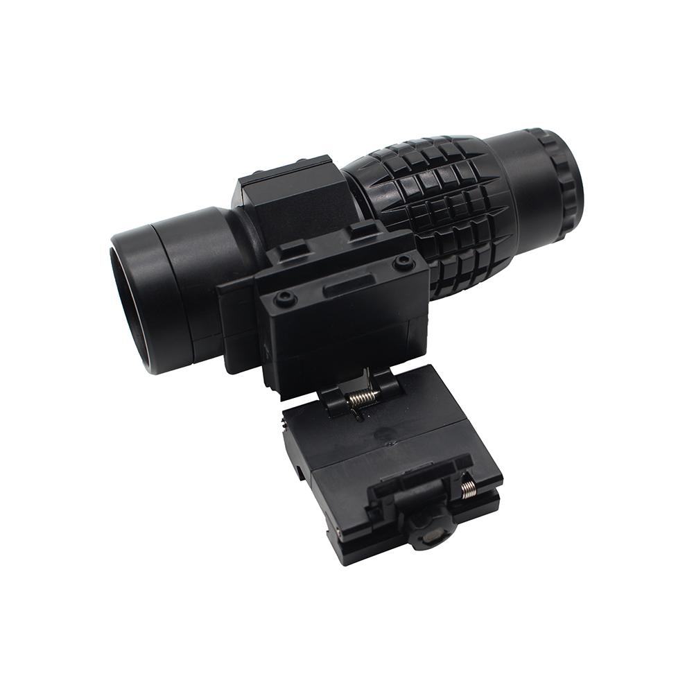 1PCS/Set 3X Magnifier Scope Side Turn Triple Mirror Telescope Magnifying Glass Outdoor Hunting Tools