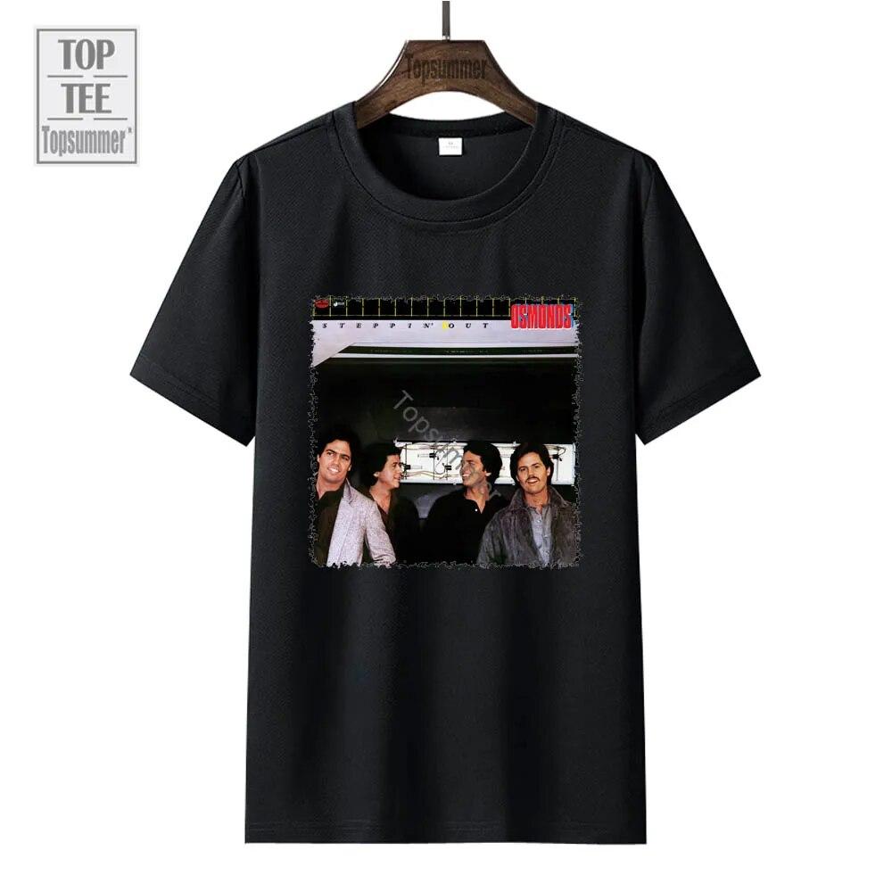 Steppin' Out Album Tričko The Osmonds Tour Tričko Dámské Streetwear Móda Tričko nadměrné velikosti Unisex černé topy