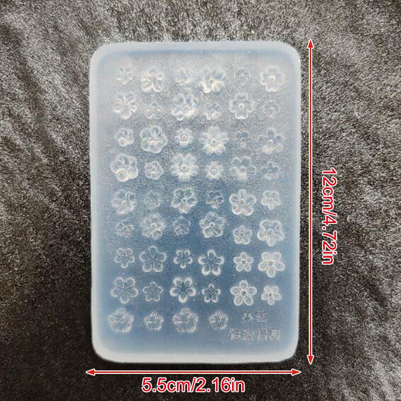 

Силіконова форма для 3D-манікюру з квітами сакури - Маленька квітка, інструмент для декору з смоли для манікюру своїми руками