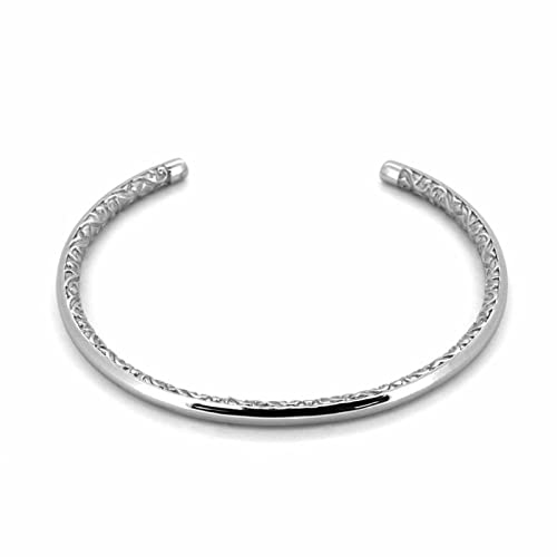 

Обернутый трехгранный браслет Mane из хирургической нержавеющей стали, серебро с фирменным мешочком [Lion Heart] для мужчин