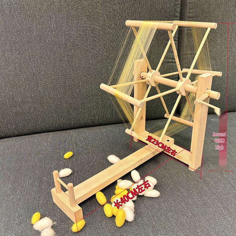 Hand-Cranked Silk Reeling Device Model for Educational and Home Research