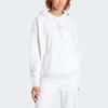 Adidas Embossed Monogram Fleece Hoodie Sweatshirt Women's White IM2587