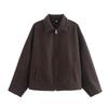 European & American Women's Retro Color Lapel Short Jacket