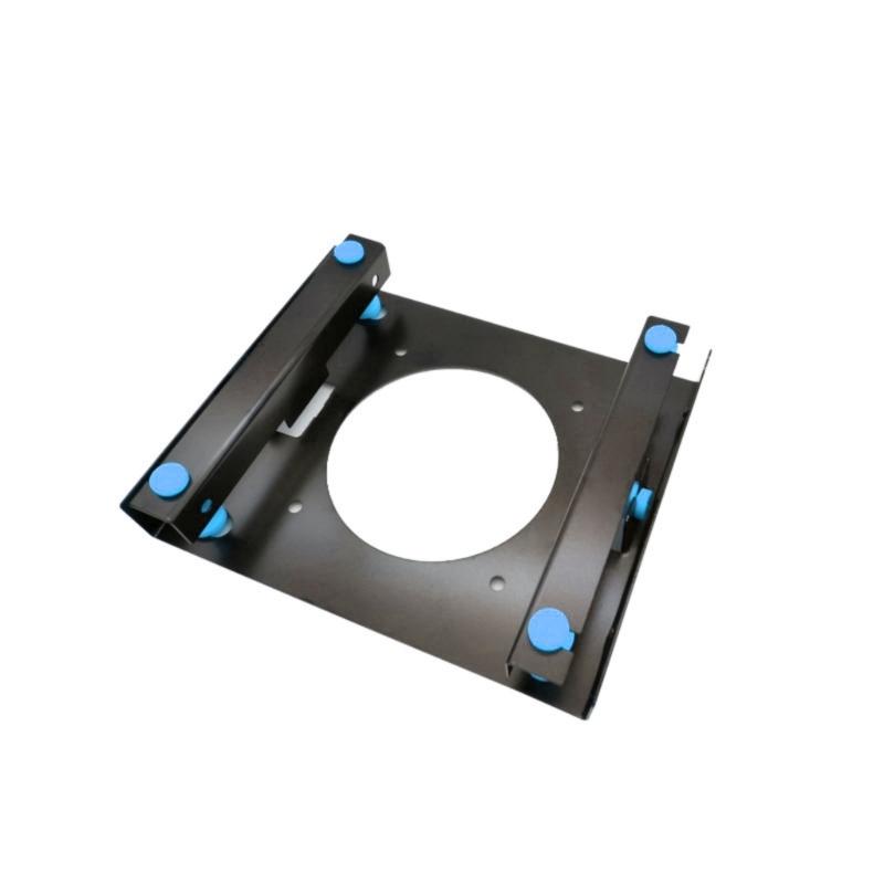 

Metal &Rubber 3.5in Hard Drive Mounting Bracket for 3.5 Hard Disk to 5.25 Bay Installation Shockproof &Noise Reductions 1